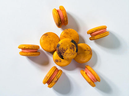 50 Pack Blood Orange Blackberry French Macaron