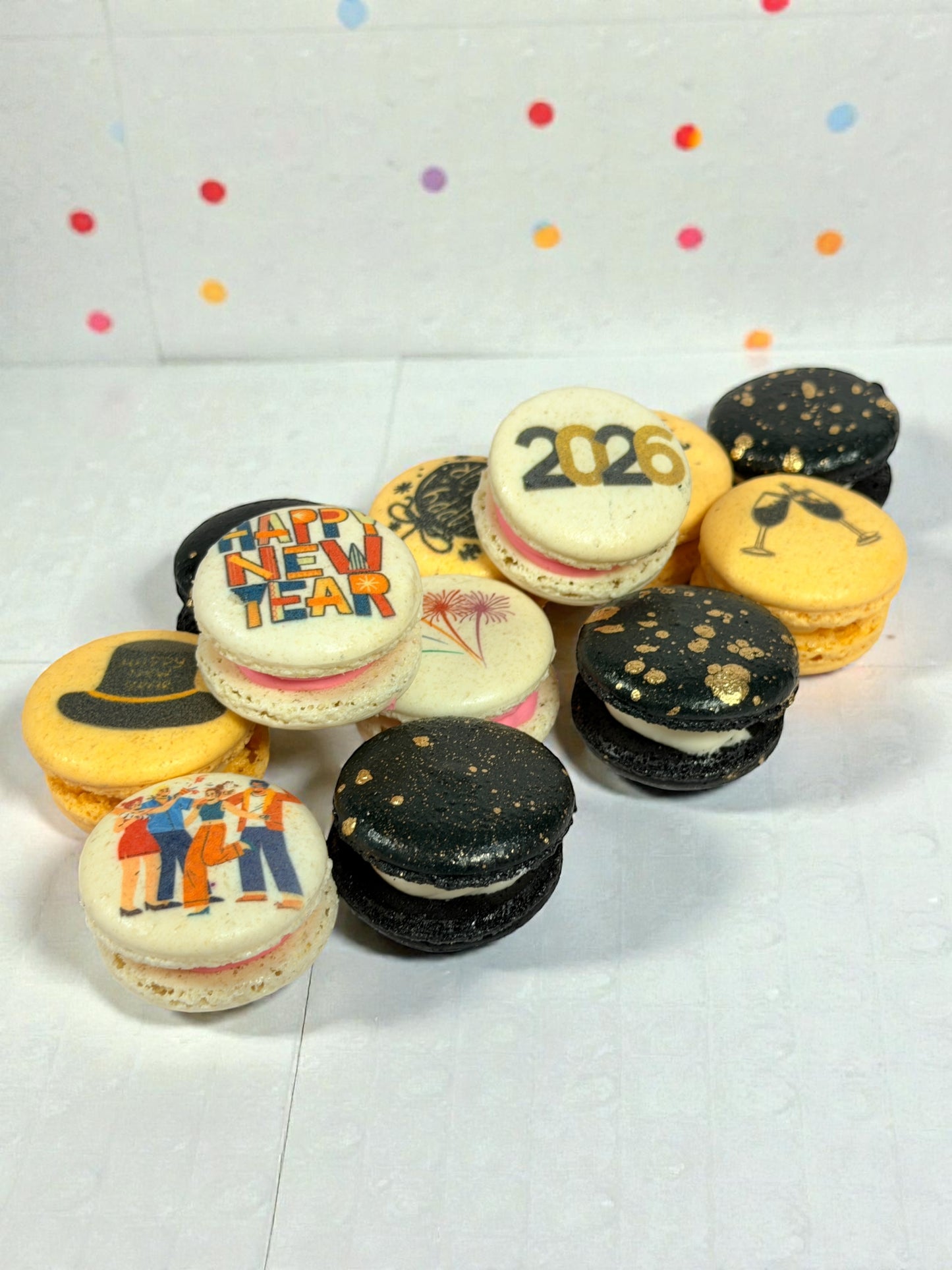 New Year Celebration Macarons Gift Box