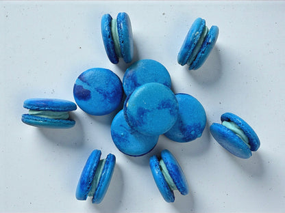 💙 Blue Velvet French Macarons – 50 Pack