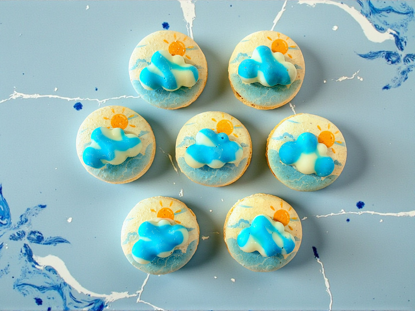 ☁️ Little Clouds & Sunshine Macarons 🌤️