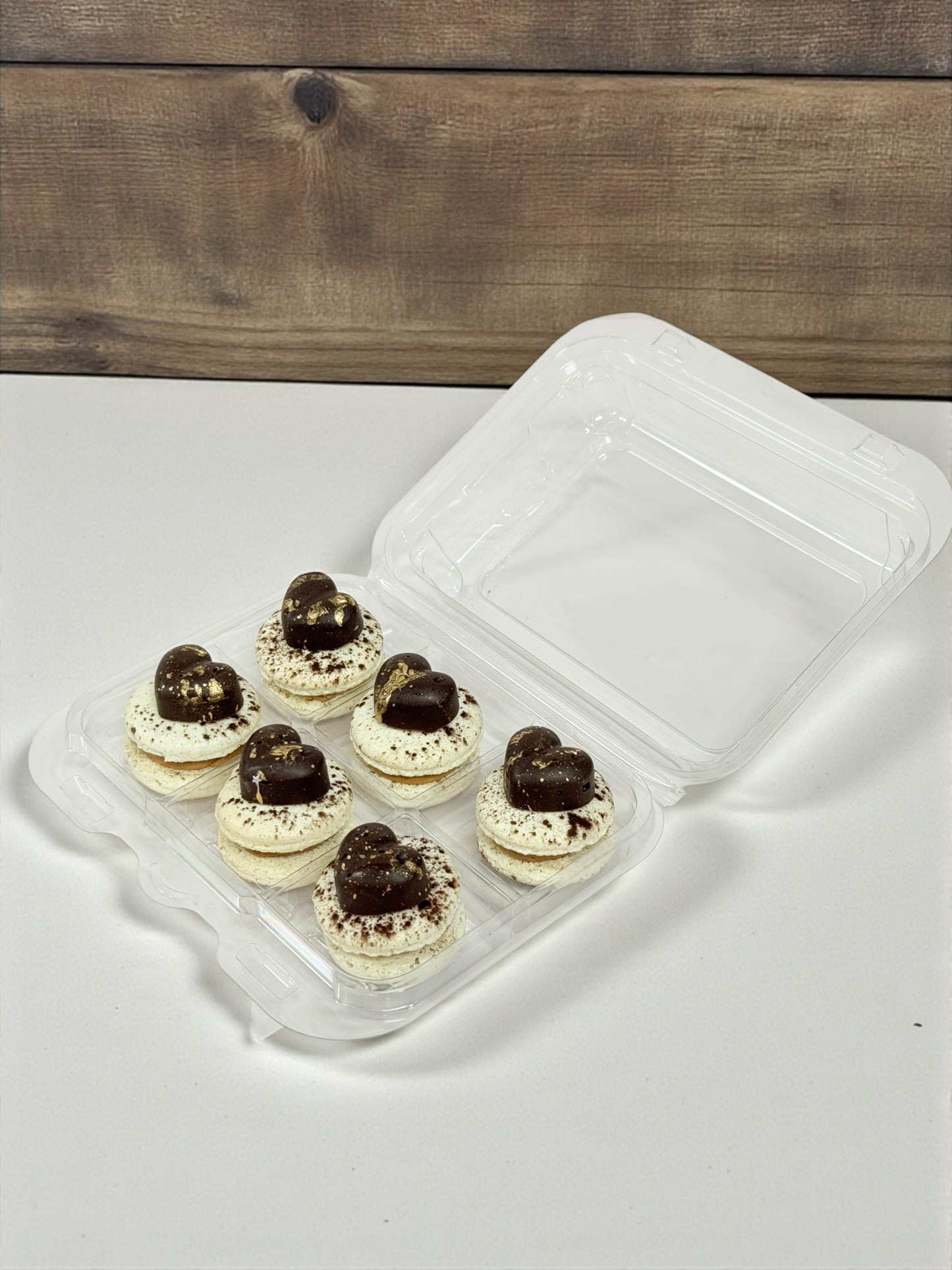 Caramel Chocolate Jewel French Macarons