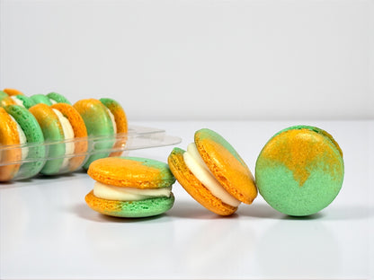 Tropical Zest Mango & Lime French Macarons