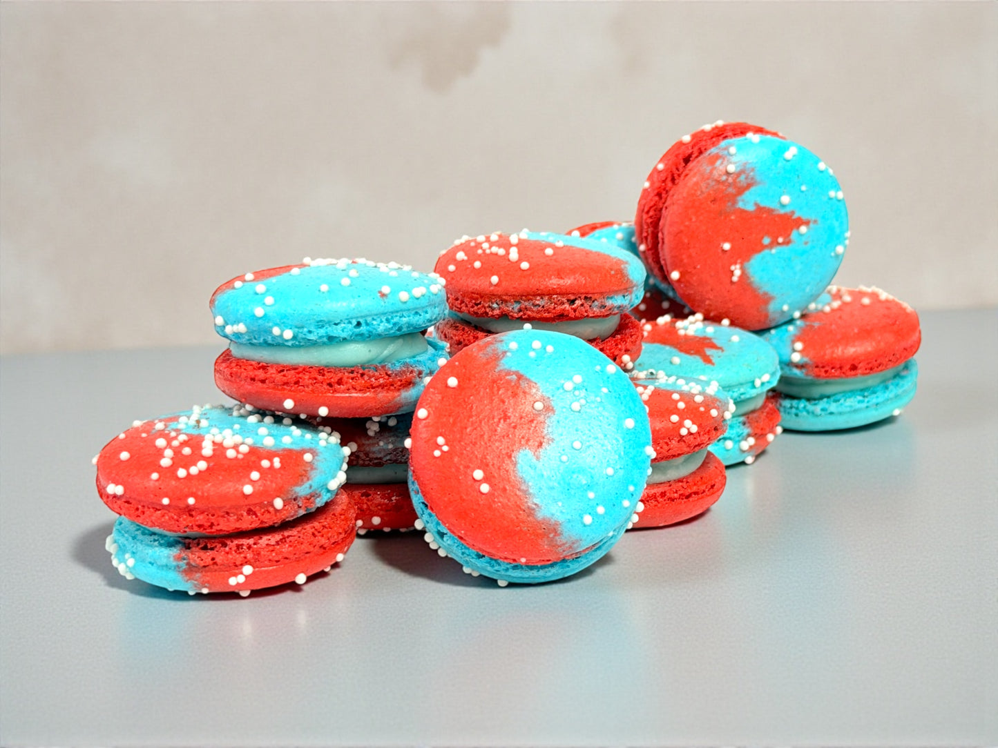 6 Pack Firecracker French Macarons