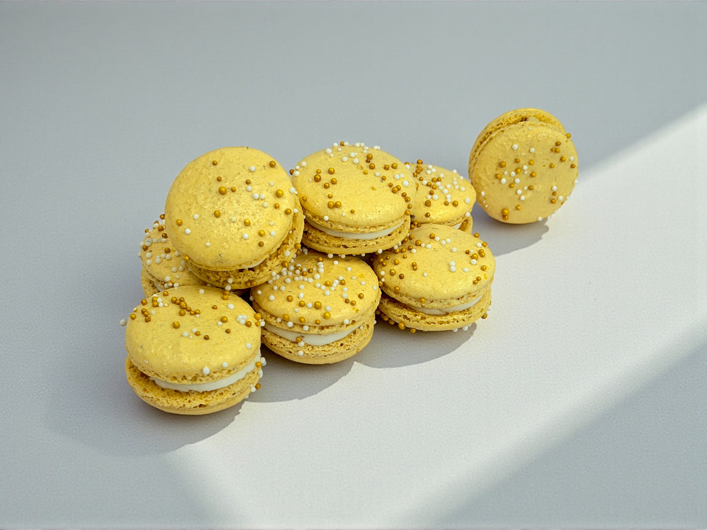 50-Pack Toasted Almond Honey French Macarons