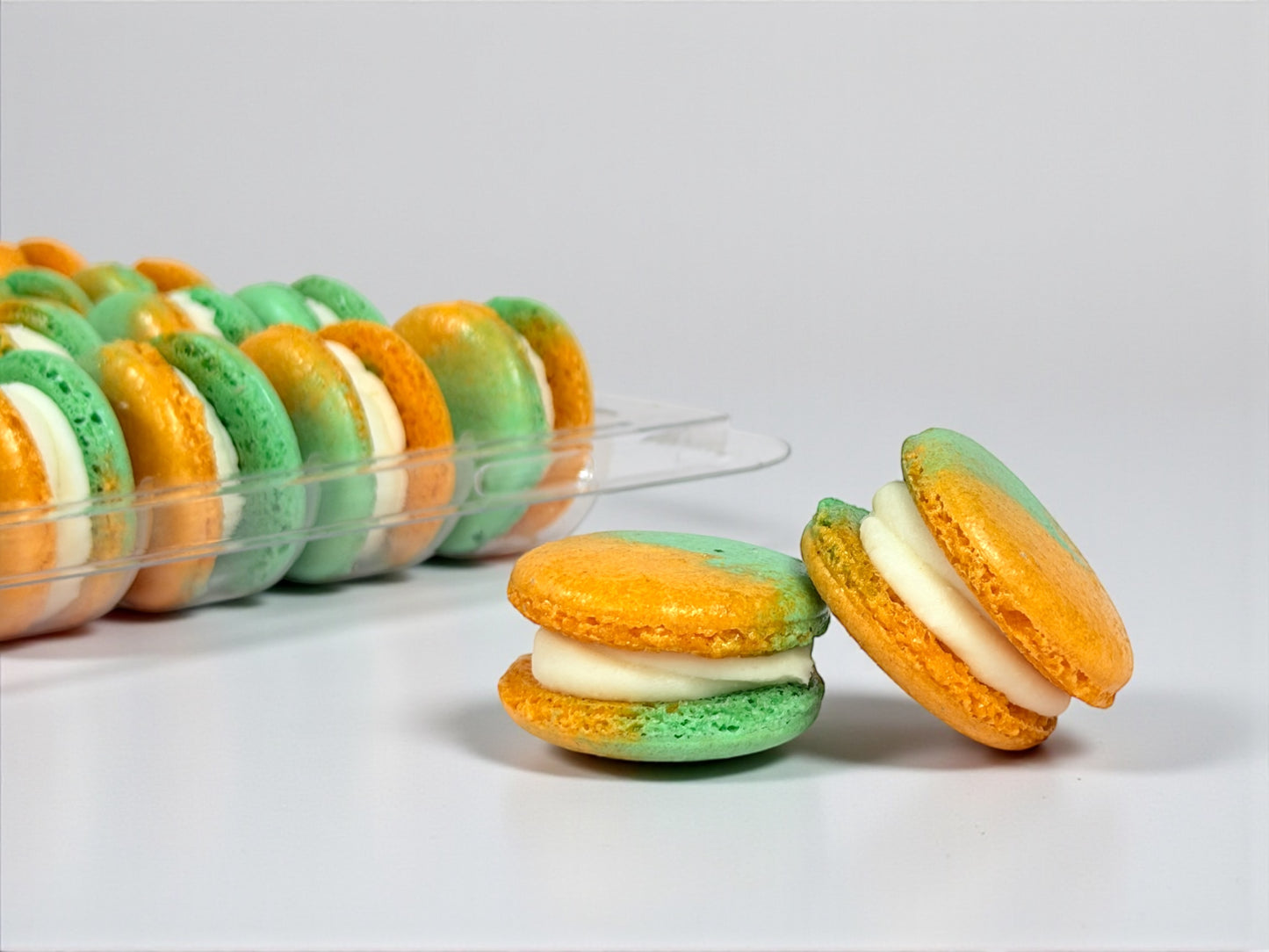 50-Pack Tropical Zest Mango & Lime French Macarons