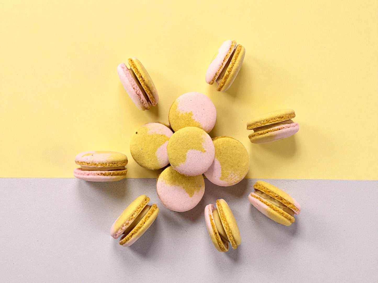 Naturally Vegan Caramel Raspberry French Macarons