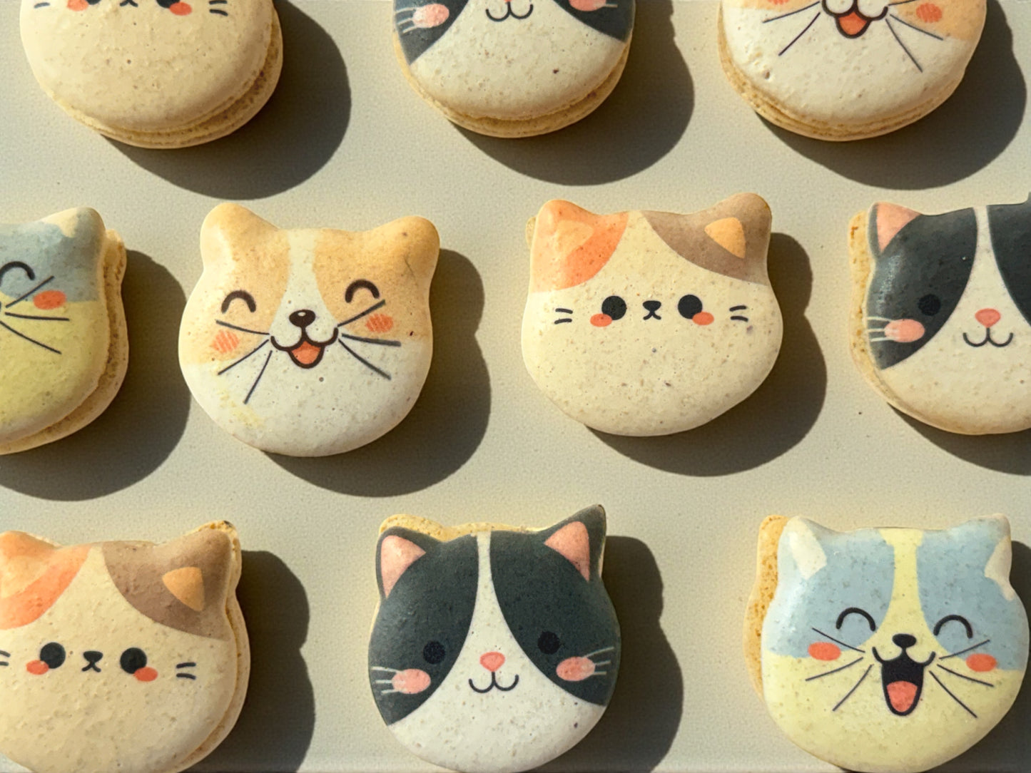 Purrfect Friends | Cat-Shaped French Macarons