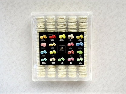 50-Pack Sesame Mochi French Macarons