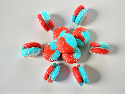 6 Pack Firecracker French Macarons
