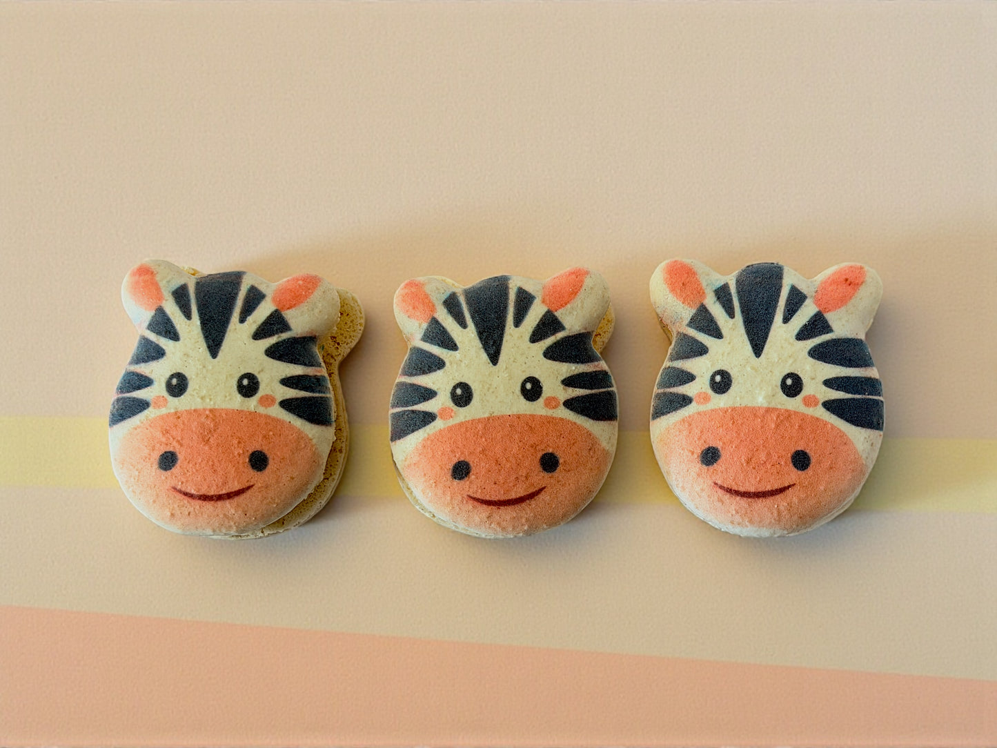 Ziggy the Zebra French Macarons