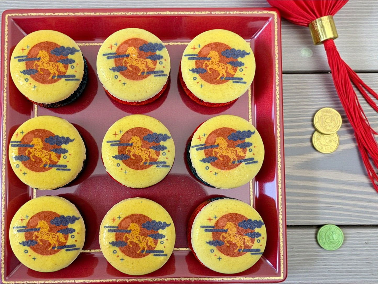 🧧 Imperial Horse New Year Macaron Set