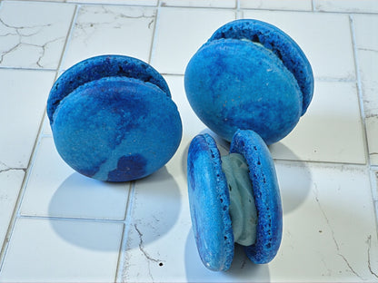 💙 Blue Velvet French Macarons – 50 Pack