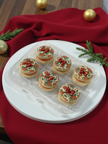 Crimson Bow Holiday Macarons | Season of Joy Collection