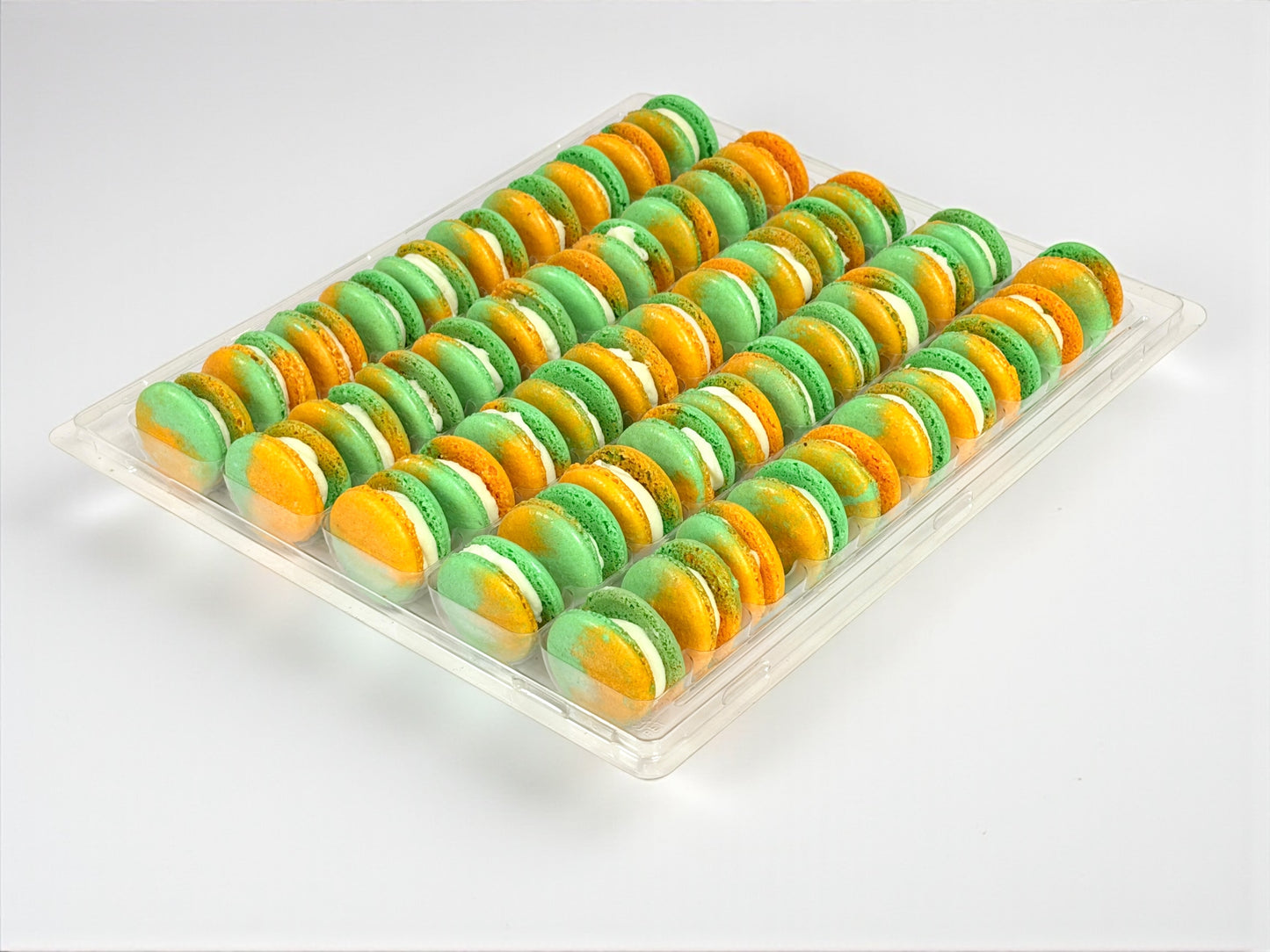 50-Pack Tropical Zest Mango & Lime French Macarons