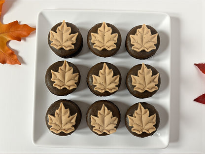Maple Leaf Chocolate Charm French Macarons
