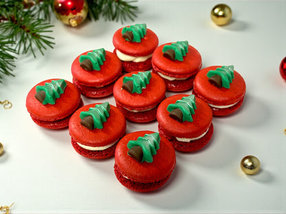Holiday Tree Chocolate Charm Macaron | Gift-Ready Pack