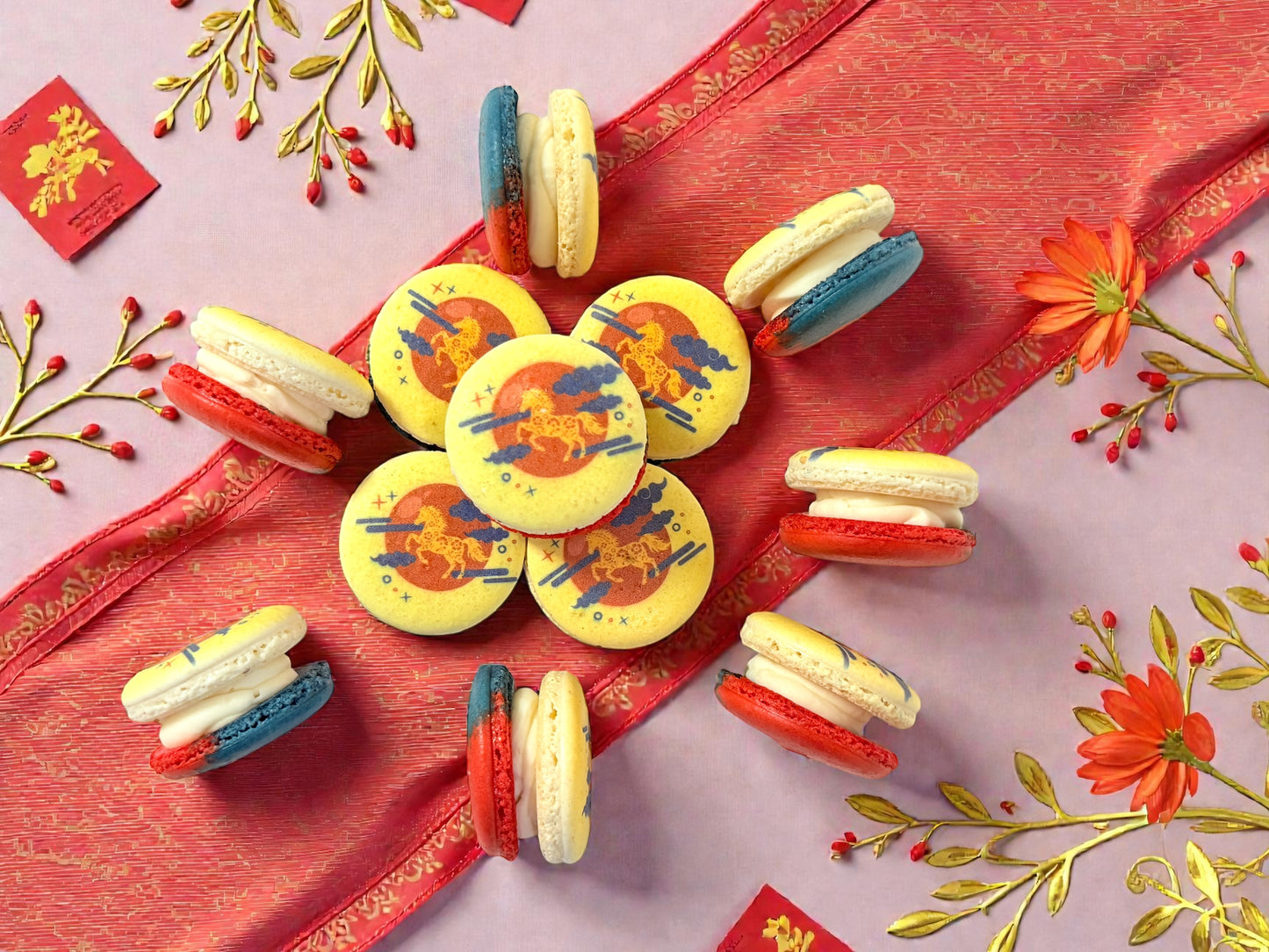 🧧 Imperial Horse New Year Macaron Set