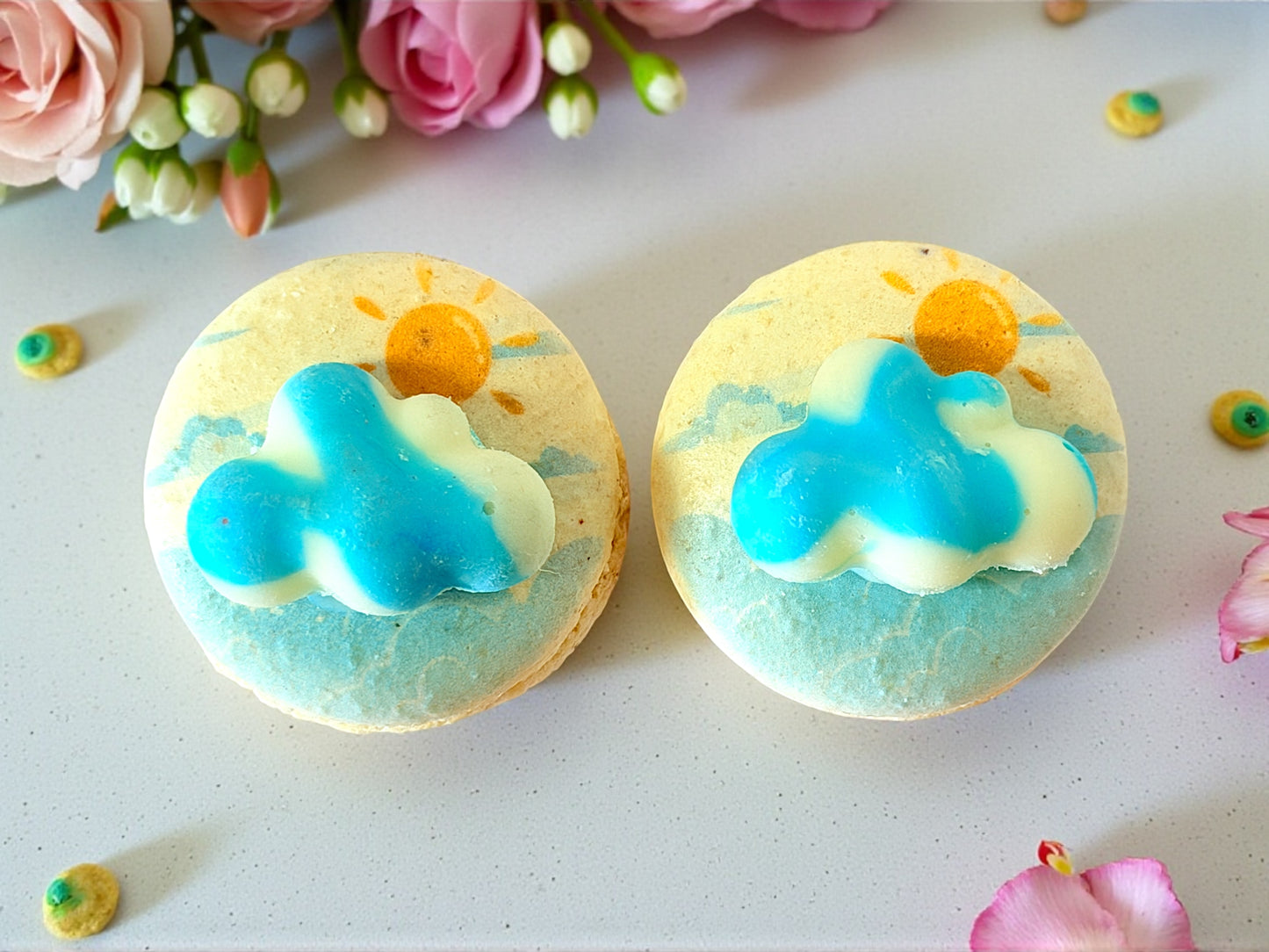 ☁️ Little Clouds & Sunshine Macarons 🌤️