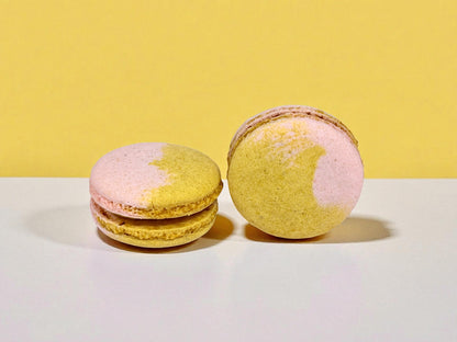 Naturally Vegan Caramel Raspberry French Macarons