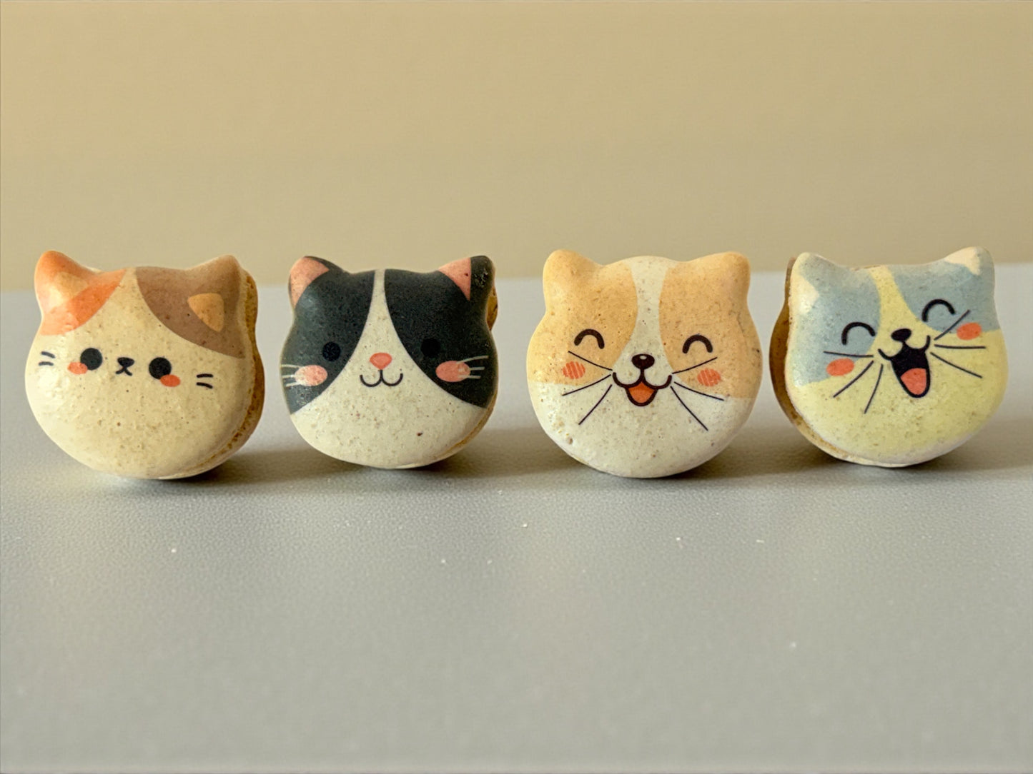 Purrfect Friends | Cat-Shaped French Macarons
