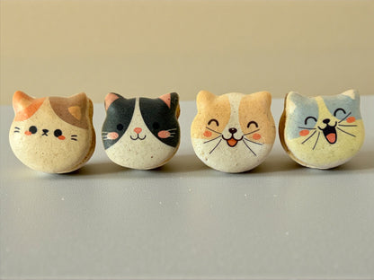 Purrfect Friends | Cat-Shaped French Macarons
