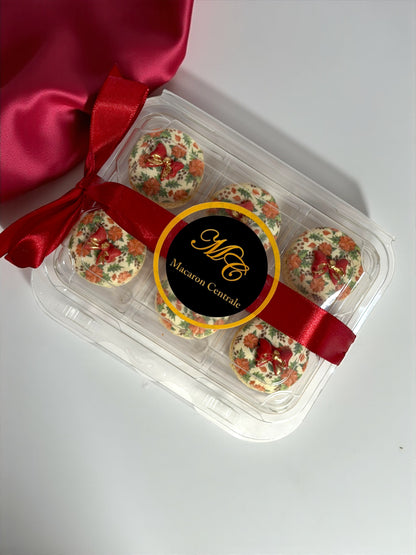 Crimson Bow Holiday Macarons | Season of Joy Collection