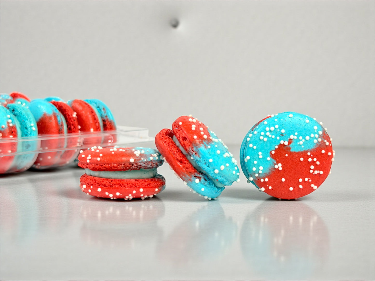 6 Pack Firecracker French Macarons