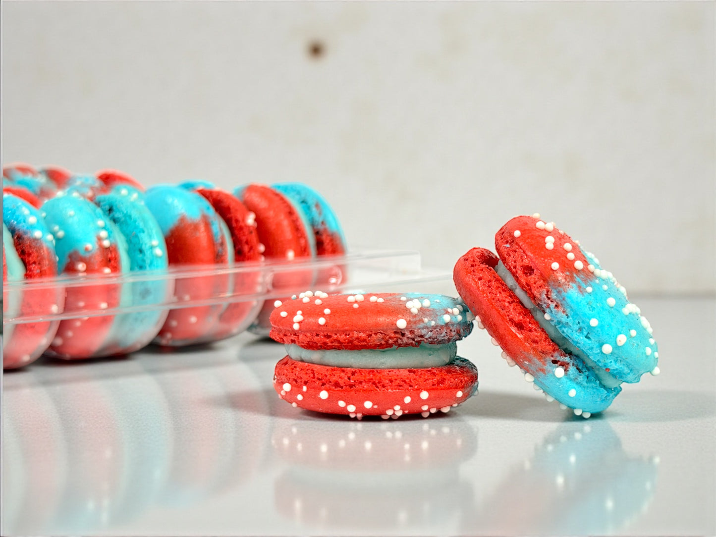 6 Pack Firecracker French Macarons
