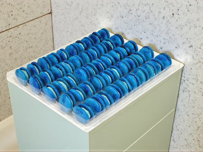💙 Blue Velvet French Macarons – 50 Pack