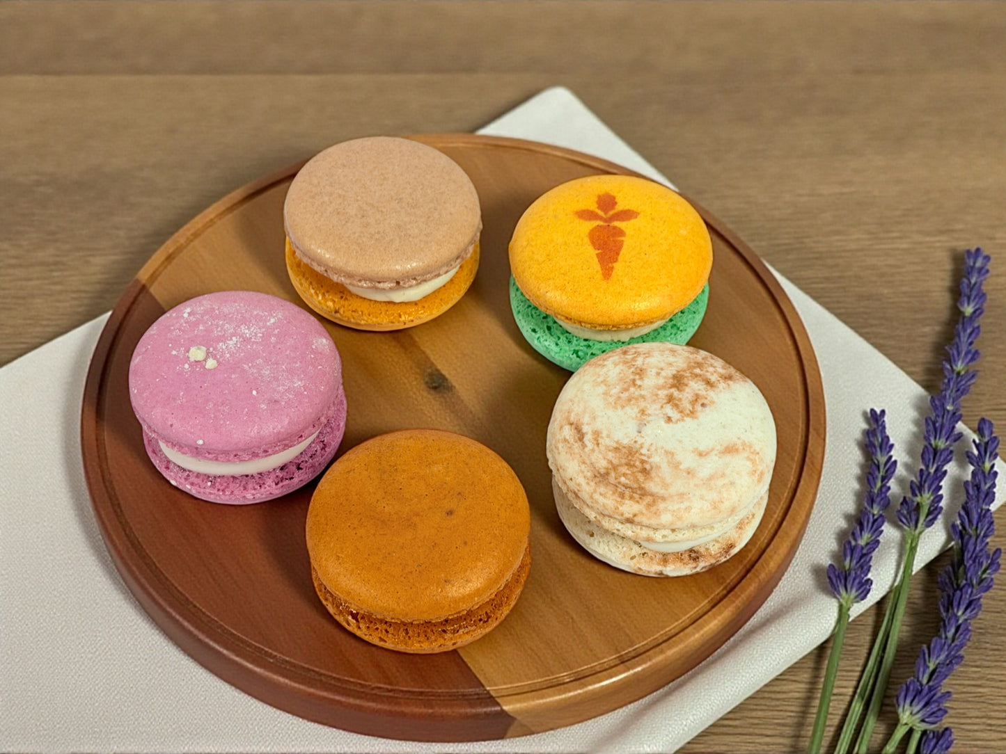 Fall Macaron Variety Pack – 50 French Macarons (10 Each Flavor)