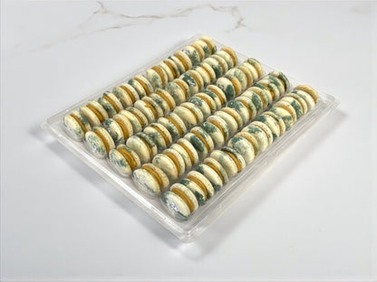 50 Pack Kaju Katli Cream & Pistachio French Macaron Value Pack