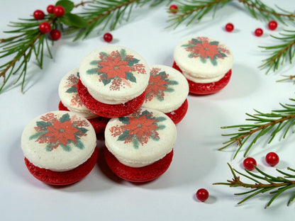 Poinsettia Joy | Christmas Macaron Gift Set Value Pack