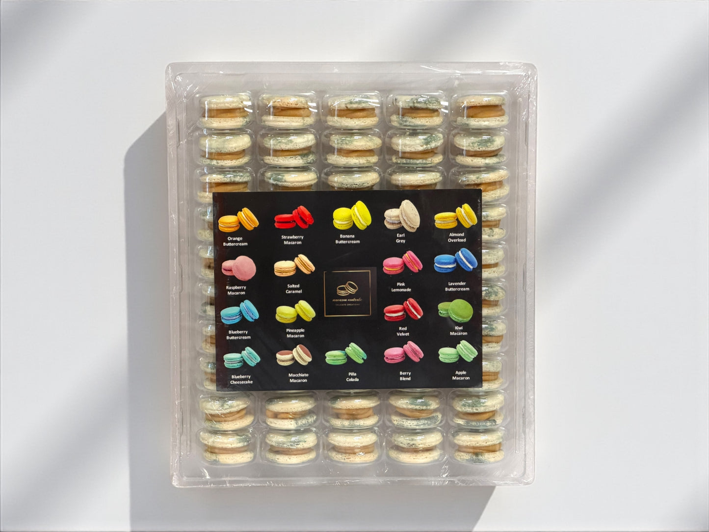 50 Pack Kaju Katli Cream & Pistachio French Macaron Value Pack