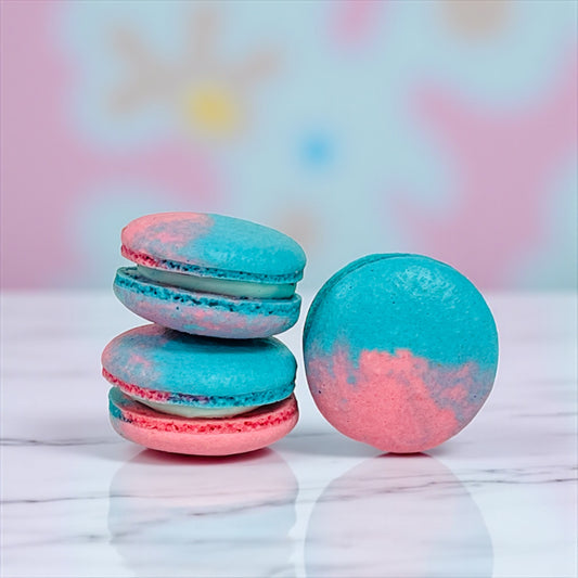 Blue Raspberry Vegan Macarons