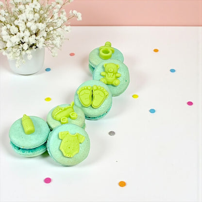 Sweet Arrival Boy Macaron Set – Customizable Flavors