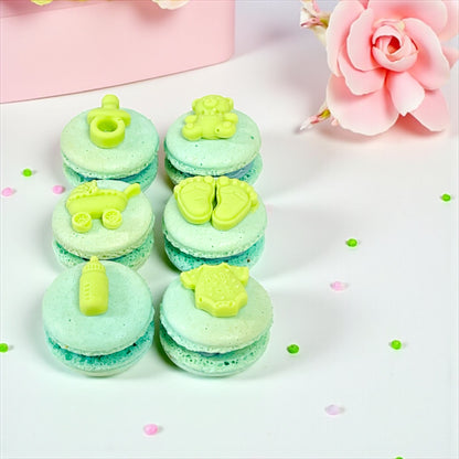 Sweet Arrival Boy Macaron Set – Customizable Flavors