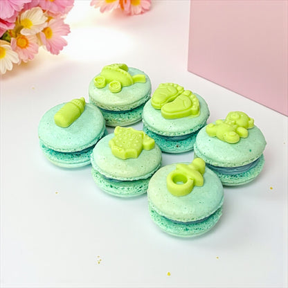 Sweet Arrival Boy Macaron Set – Customizable Flavors