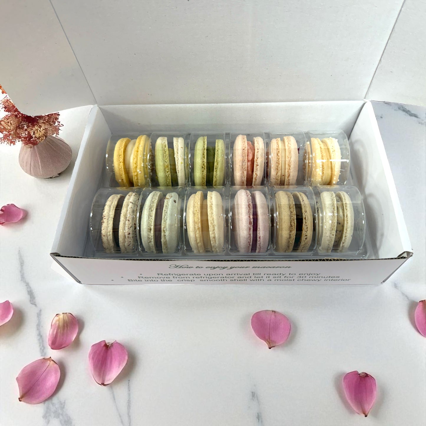 12 Naturally Vegan Surprise Me Assortment Macaron Set