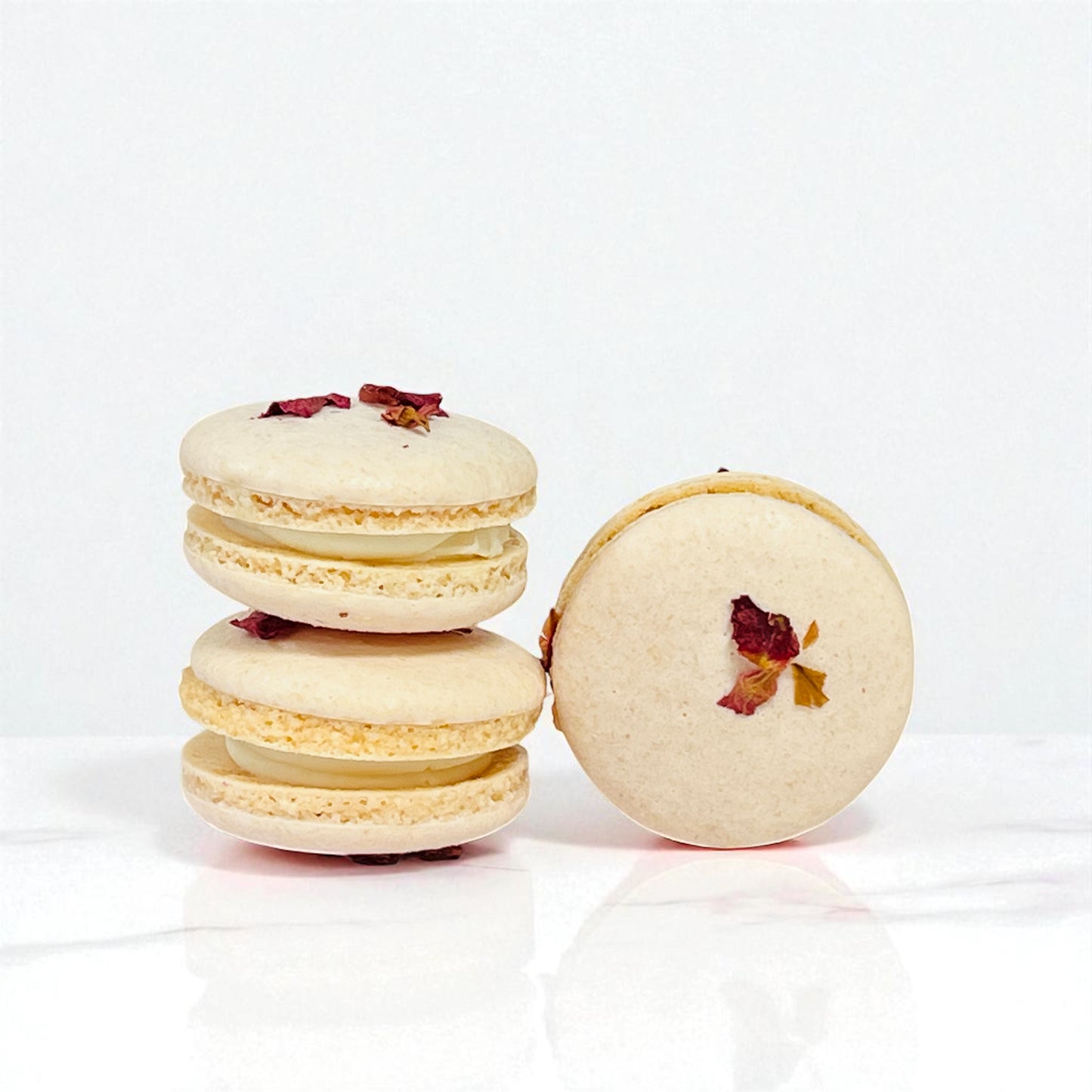 🌸 Naturally Vegan Rosewater Macarons