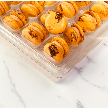 🍵 Thai Tea Mini Macarons - Perfect for Decorating Cupcakes, Cakes, Ice Cream, and More