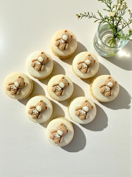 Teddy Hug Macarons – Sweet Brown Bear French Cookies for All Ages