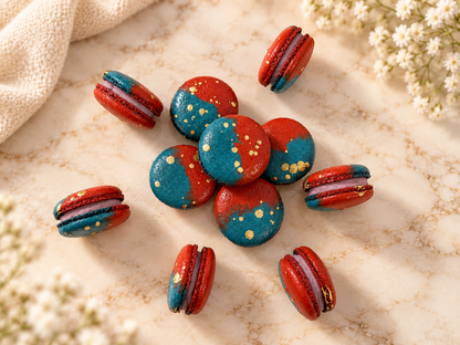 Midnight Berries Vegan Macaron