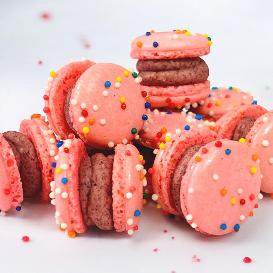 Acai Mini Macarons  - Perfect for Decorating Cupcakes, Cakes, Ice Cream, and More - Macaron Centrale16 Pack