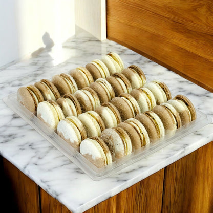 All Natural Vermont Maple Vegan French Macarons | Available in 24 & 48 Pack - Macaron Centrale24 Pack