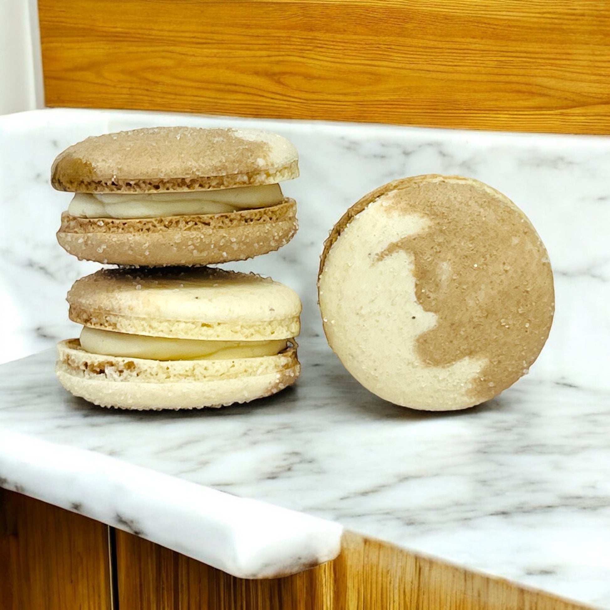 All Natural Vermont Maple Vegan Macarons | Available in 4 & 12 Pack - Macaron Centrale4 Pack