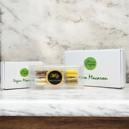 Assorted All - Natural Vegan Macarons – A Colorful Delight - Macaron Centrale4 Pack