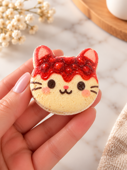 Purrfectly Thankful – Thanksgiving Kitty French Macarons
