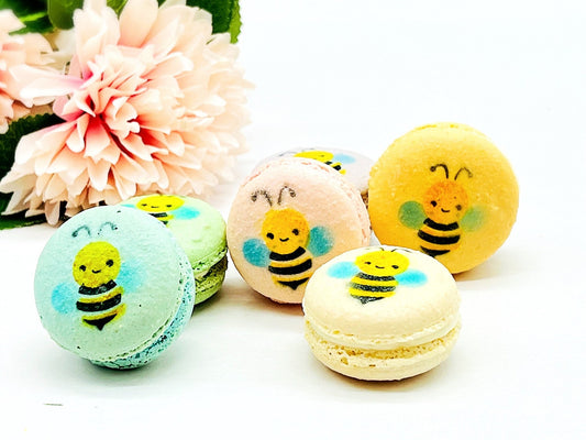 Baby Bee French Macarons | Available in 6 , 12 & 24 Pack - Macaron CentraleVanilla6 Pack
