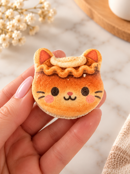 Purrfectly Thankful – Thanksgiving Kitty French Macarons