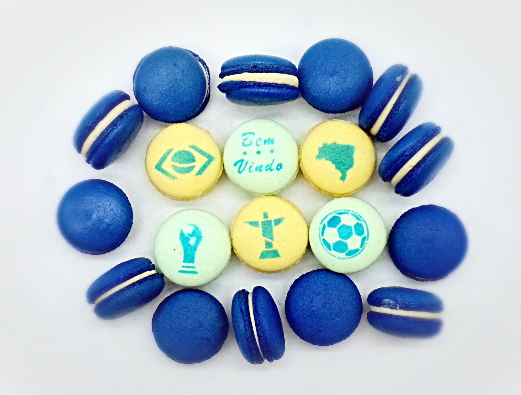 Bem - Vindo Brazil French Macarons Set | Handmade & Free Shipping - Macaron Centrale6 Pack